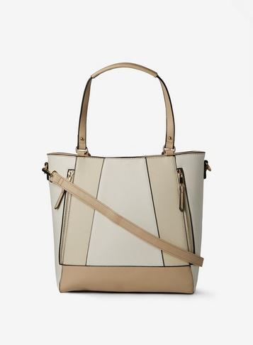 Dorothy Perkins Nude Zip Detail Tote Bag