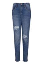 Dorothy Perkins *girls On Film Navy Mid Wash Relaxed Fit Jeans