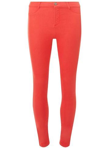 Dorothy Perkins Red 'frankie' Super Skinny Ankle Grazer Jeans