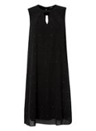 Dorothy Perkins *roman Originals Black Chiffon Swing Dress
