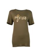 Dorothy Perkins *tall Khaki 'merci' T-shirt