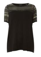 Dorothy Perkins *dp Curve Black Lace Yoke T-shirt