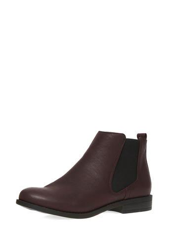 Dorothy Perkins Oxblood Chelsea Boots