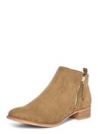 Dorothy Perkins Green 'micha' Zip Ankle Boots