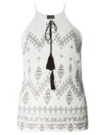 Dorothy Perkins *vila White Embroidered Cami Top