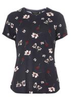 Dorothy Perkins Navy Printed Tape Stripe T-shirt