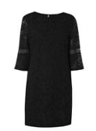 Dorothy Perkins Black Lace Trim Detail Shift Dress