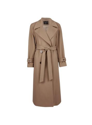 Dorothy Perkins Taupe Double Breasted Coat