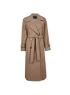 Dorothy Perkins Taupe Double Breasted Coat