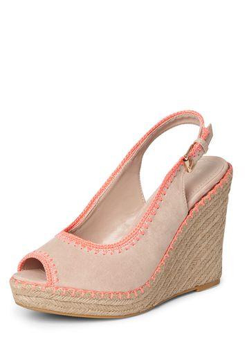 Dorothy Perkins Nude 'riz' Slingback Wedges