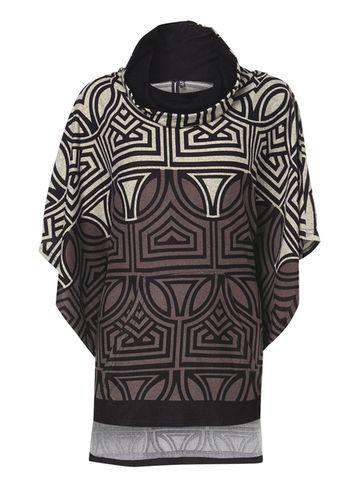 Dorothy Perkins *izabel London Multi Grey Poncho