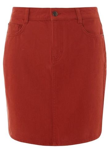 Dorothy Perkins Rust Denim Mini Skirt