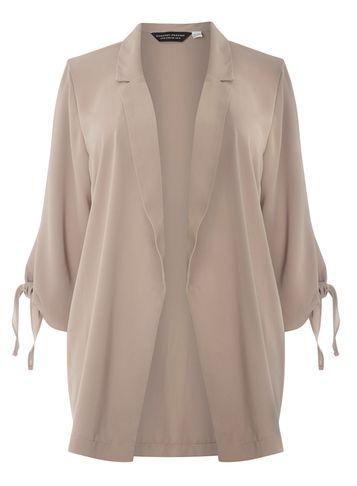 Dorothy Perkins Dp Curve Mink Tie Sleeve Jacket