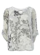 Dorothy Perkins *billie & Blossom Tall Silver Bubble Trim Blouse