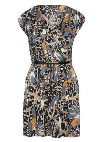 Dorothy Perkins Mela Navy Bird Print Dress
