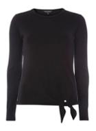 Dorothy Perkins Black Tie Front Jumper