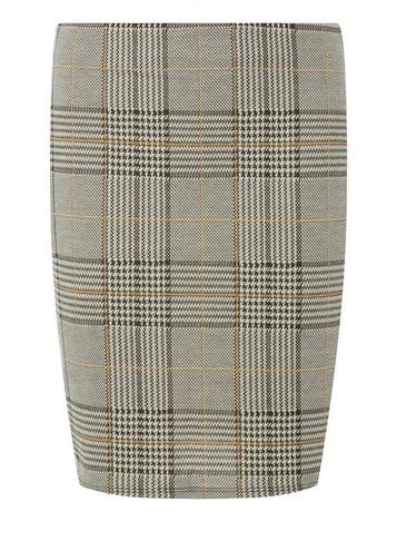 Dorothy Perkins Camel Checked Mini Skirt