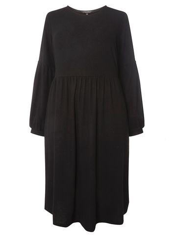 Dorothy Perkins Dp Curve Soft Touch Baloon Sleeve Skater Dress