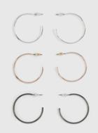 Dorothy Perkins Multi Colour Mixed Metal Multipack Hoops