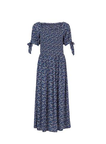 Dorothy Perkins *tall Navy Floral Ditsy Print Dress