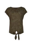 Dorothy Perkins Olive Floral Print T-shirt