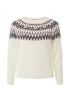 Dorothy Perkins Petite Ivory And Pink Fairisle Jumper