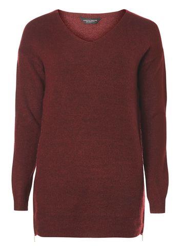 Dorothy Perkins Merlot Longline Knitted Jumper