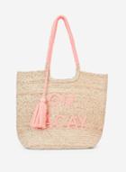 Dorothy Perkins Nude 'on Vacay' Beach Shopper Bag