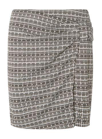 Dorothy Perkins Grey Dogtooth Knot Mini Skirt