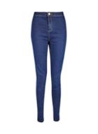 Dorothy Perkins *tall Indigo Blue 'lyla' Ultra High Waist Skinny Jeans