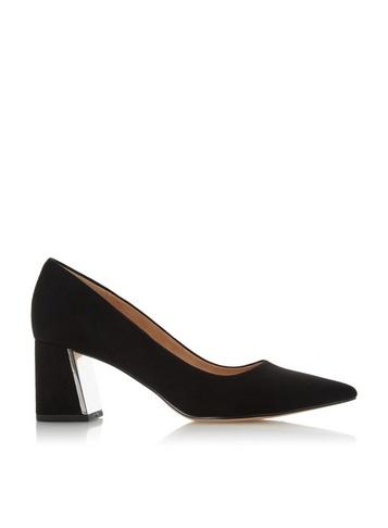 *head Over Heels By Dune Black 'andiie' Ladies Mid Heel Court Shoes
