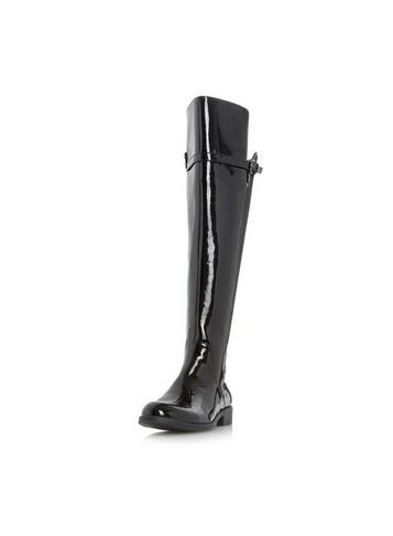 *head Over Heels By Dune 'tamara' Black Knee High Boots