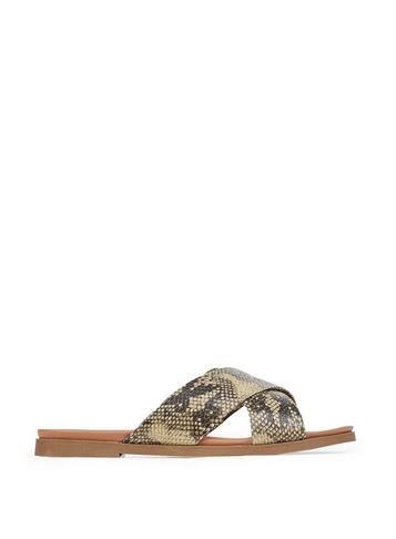 Dorothy Perkins Wide Fit Snake 'frey' Flat Sandals