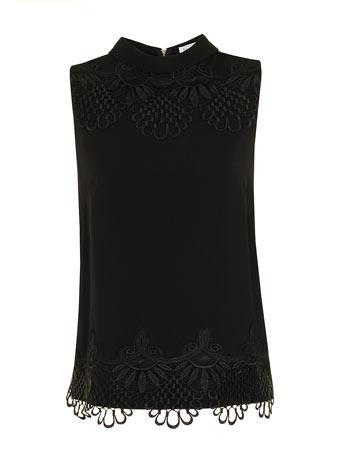 Dorothy Perkins Black Lace Top