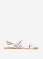 Dorothy Perkins Wide Fit White Fabia Sandals