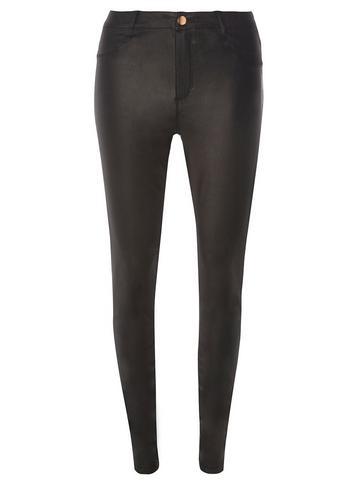Dorothy Perkins Black Coated 'frankie' Super Skinny Jeans