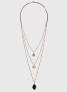 Dorothy Perkins Gold Stone Necklace
