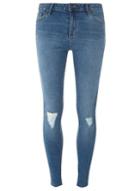 Dorothy Perkins Light Blue Ripped Knee Skinny Jeans