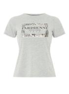 Dorothy Perkins Petite Grey Parisienne T-shirt