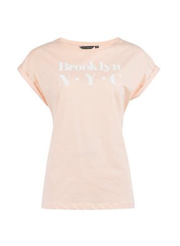 Dorothy Perkins Peach Brooklyn Motif T-shirt