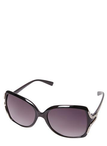 Dorothy Perkins Black Bling Temple Sunglasses