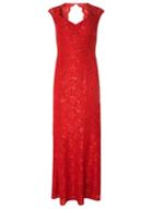 Dorothy Perkins *scarlett B Georgia Red Lace Maxi Dress