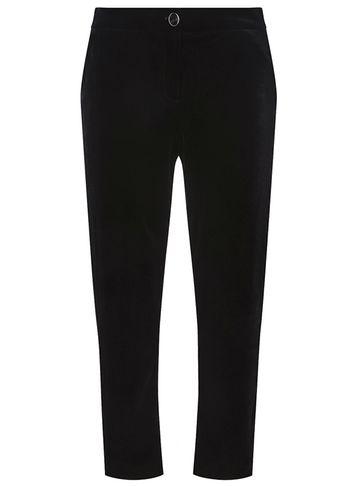 Dorothy Perkins Black Velvet Slim Leg Trousers
