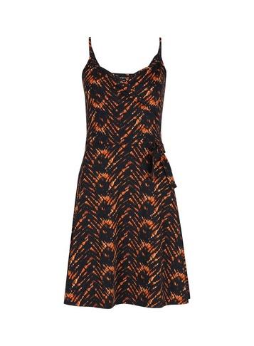 Dorothy Perkins Brown Tiger Print Strap Wrap Dress
