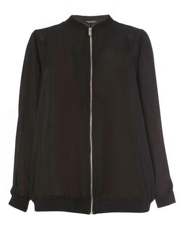 Dorothy Perkins Dp Curve Black Bomber Jacket
