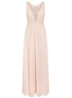 Dorothy Perkins *quiz Nude V-neck Maxi Dress