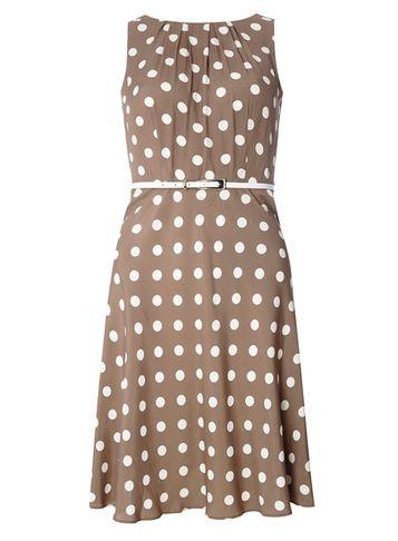 Dorothy Perkins *billie & Blossom Taupe Spotted Dress