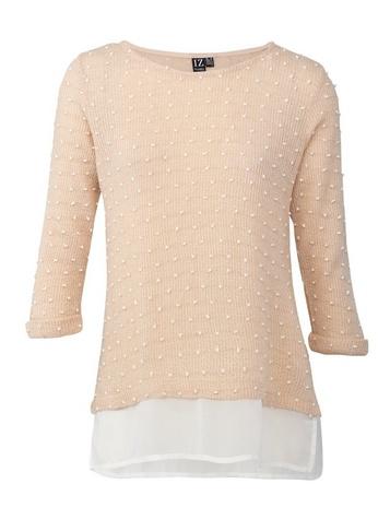*izabel London Pink Dotty Knitted Jumper