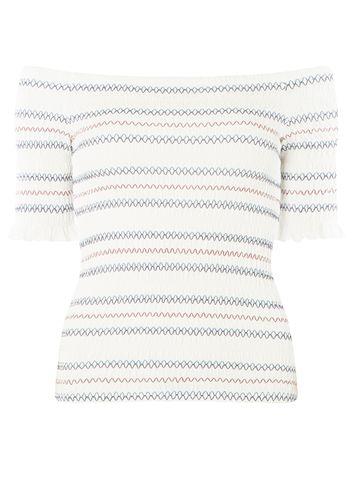 Dorothy Perkins Multi Coloured Shirred Thread Bardot Top