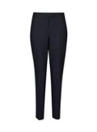 Dorothy Perkins Navy Textured Trousers
